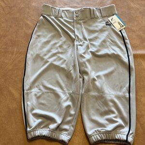 Baseball Knickers Men’s Size Med. 
Grey Piped in Black Champro Brand